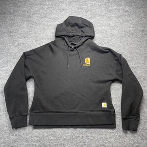 Carhartt Womens Black Tencel Fiber Series Loose Fit Hoodie Sweatshirt S TS6479-W